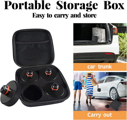Chirano Lifting Jack Pad for Tesla Model 3/S/X/Y, 4 Pucks with Storage Case, Accessories for Tesla Vehicles 2013 to 2025Tesla   Vehicle Accessories
