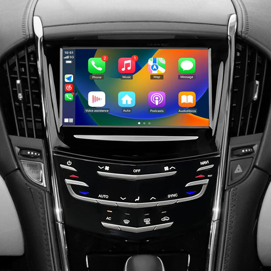 AWESAFE Android System Radio Replacement Compatible with 2013-2020 Cadillac Escalade ATS CTS SRX XTS ELR Replace 23243166 20867045, T-Style Multimedia Player Head Unit Navigation-4GB RAM 64GB ROM