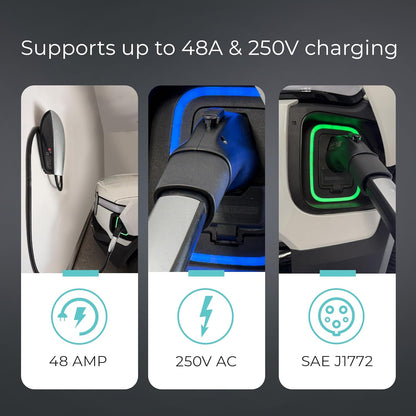 Lectron Tesla to J1772 EV Charging Adapter – NACS Converter, 48 Amp & 250V, Compatible with Tesla High Powered Connectors, Destination Chargers & Mobile Connectors for J1772 Electric Vehicles (Black)Tesla   Vehicle Accessories