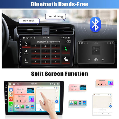[8 Core 4G+64G] Android 13 Car Stereo for Hyundai Veloster 2011-2015 with Wireless Apple Carplay Android Auto,9'' Touchscreen Car Radio with WiF/GPS Navigation,Bluetooth,FM/RDS,SWC+AHD Backup Camera