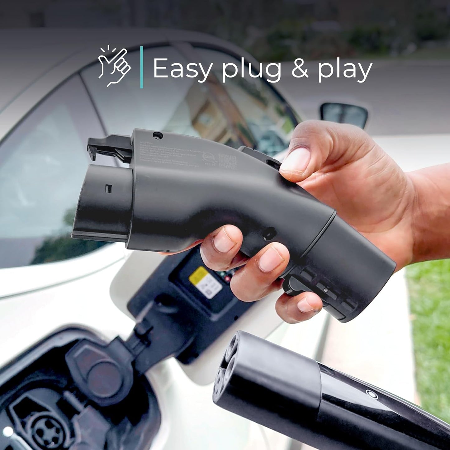 Lectron Tesla to J1772 EV Charging Adapter – NACS Converter, 48 Amp & 250V, Compatible with Tesla High Powered Connectors, Destination Chargers & Mobile Connectors for J1772 Electric Vehicles (Black)Tesla   Vehicle Accessories
