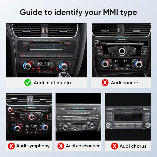 10.25 Touchscreen Wireless Carplay Android Auto for Audi B8 B8.5 A4 S4 A5 S5 RS4 RS5 2009-2016 with Multimedia Car Radio Stereo Support Factory Camera USB Video Playback Mirroring