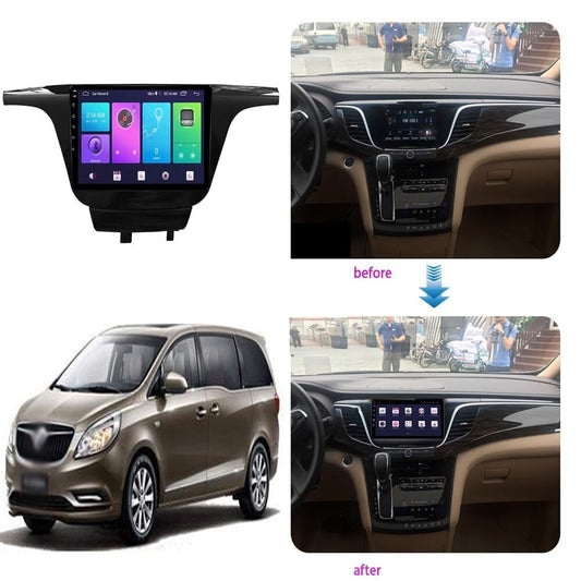 Sovob Android Car Stereo for BUI-CK GL8 2017 10 inch 2 Din Radio GPS Navigation IPS Touch Screen Multimedia Player Support 4G Carplay SWC Wifi Mirror Link DSP BT(Size:8 core 4G+wifi 6G+128G)