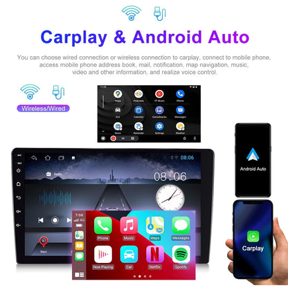 Eforcase for RAM Promaster City 2015-2021 Car Radio Stereo with Carplay Android Auto GPS Head Unit Support BT Mirror Link WiFi FM RDS DSP Backup Camera