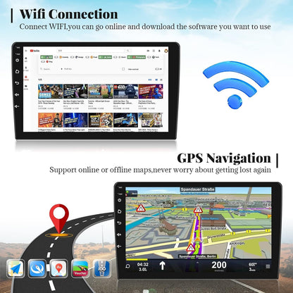 THONZER for Volkswagen Tiguan 2010 2011 2012 2013 2014 2015 Android Car Stereo 2+32G Support Wireless Carplay&Android Auto with 9 inch Touchscreen GPS Navigation Bluetooth USB WiFi FM/RDS Radio