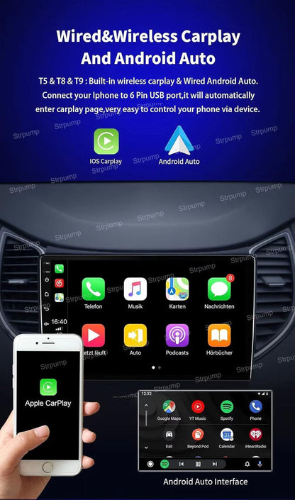 Toyota Android Head Unit   9'' Android 10 in Dash Car Stereo Radio Fit for Toyota Highlander 1 2001 02 03 04 05 06 07 GPS Navigation Head Unit Carplay Android Auto DSP 4G WIFI Bluetooth Silver