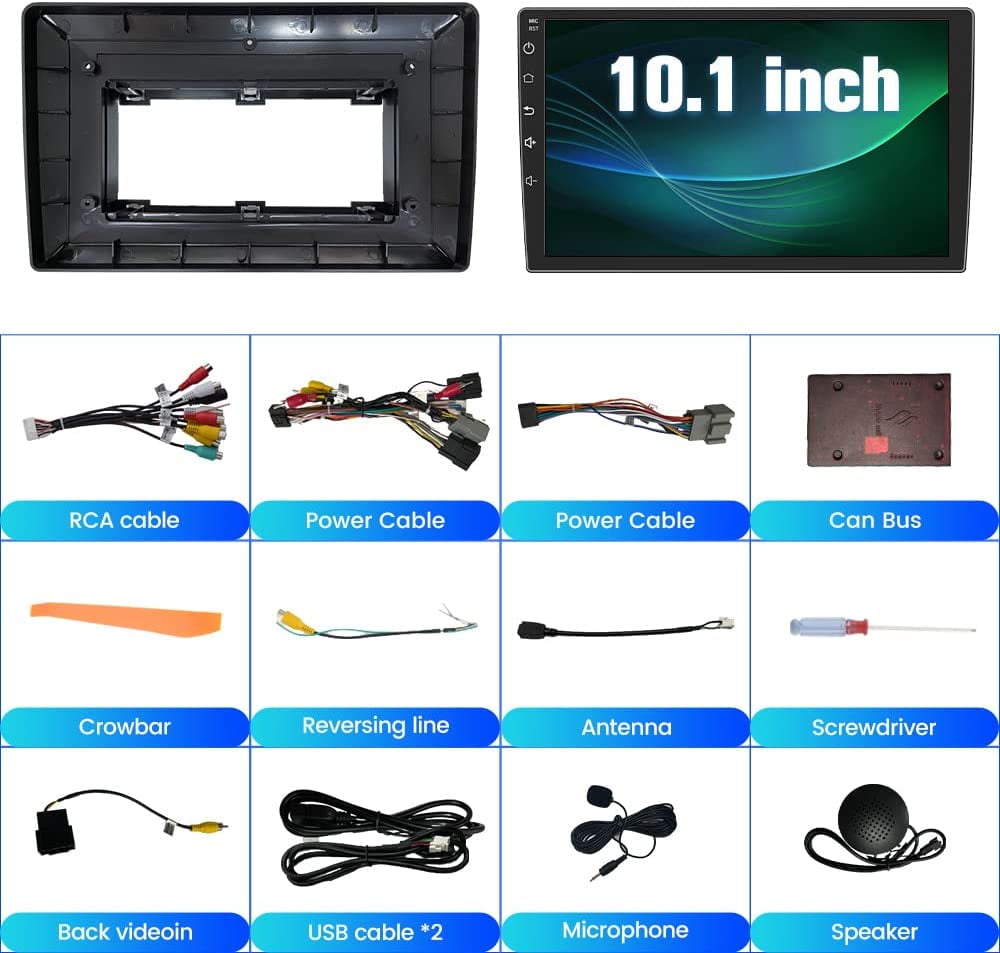 AWESAFE Android 12 10 inch Touch Screen Car Radio Stereo for Chevrolet Chevy Silverado Tahoe Equinox GMC Sierra Yukon with Wireless CarPlay Andriod Auto GPS Bluetooth /FM RAM 1G ROM 32G
