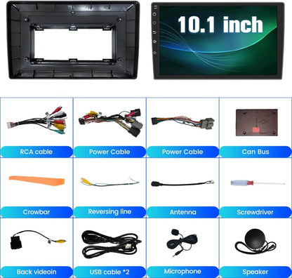 AWESAFE Android 12 10 inch Touch Screen Car Radio Stereo for Chevrolet Chevy Silverado Tahoe Equinox GMC Sierra Yukon with Wireless CarPlay Andriod Auto GPS Bluetooth /FM RAM 1G ROM 32G