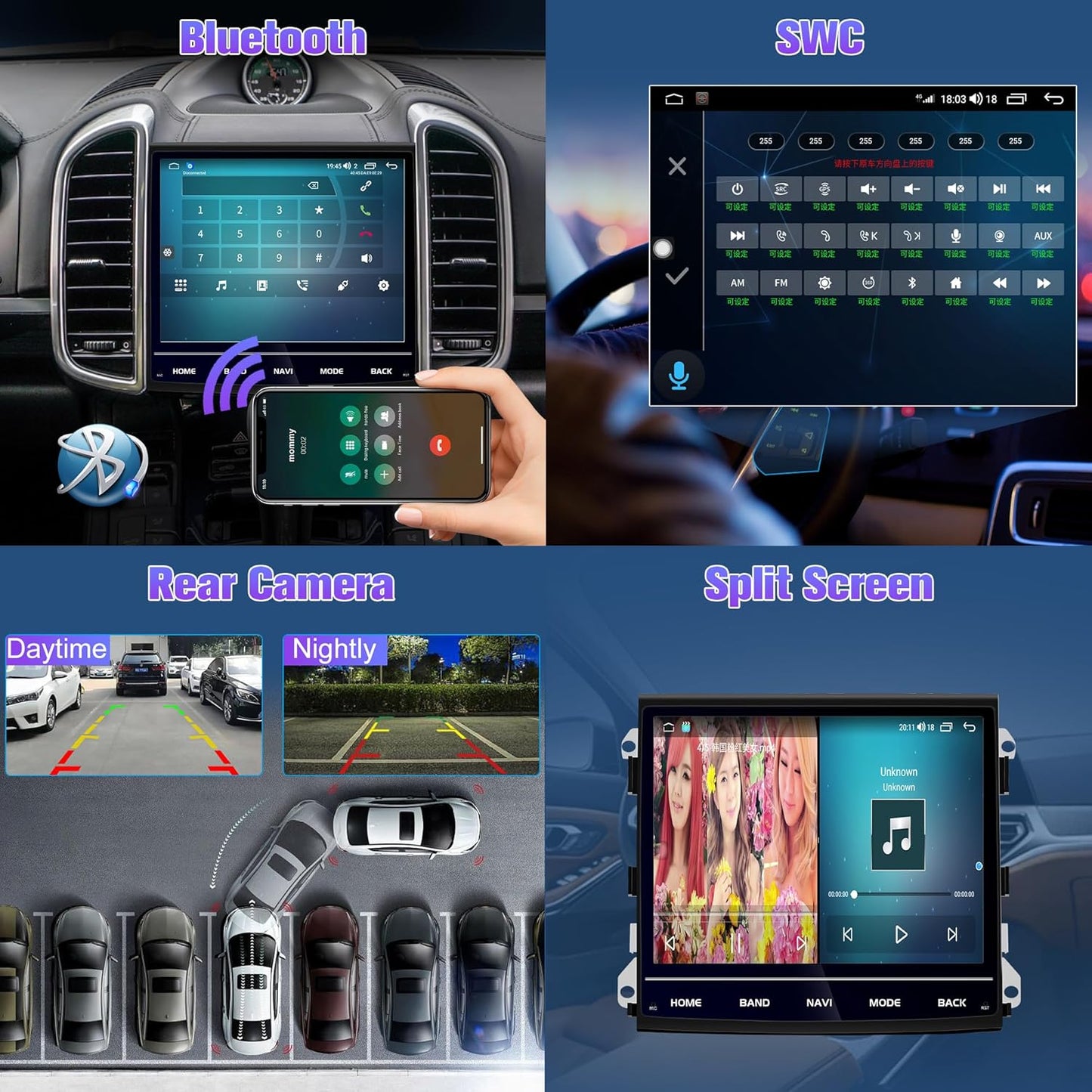 Anti-Glare Car Radio Stereo GPS Navigation for Porsche Cayenne 2011-2015 Car Multimedia Player 8.4 inch Blu-ray Screen (8GB RAM 128GB ROM Without Fiber Decoder)