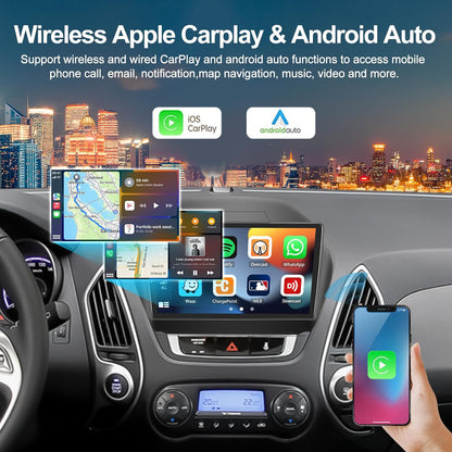 2G+64G Car Stereo Radio for Hyundai Tucson IX35 2010-2015 with Wireless CarPlay Android Auto Android 13 Car Radio 10.1" Touch Screen Bluetooth Radio with HiFi FM GPS Backup Camera Head Unit (High-End)