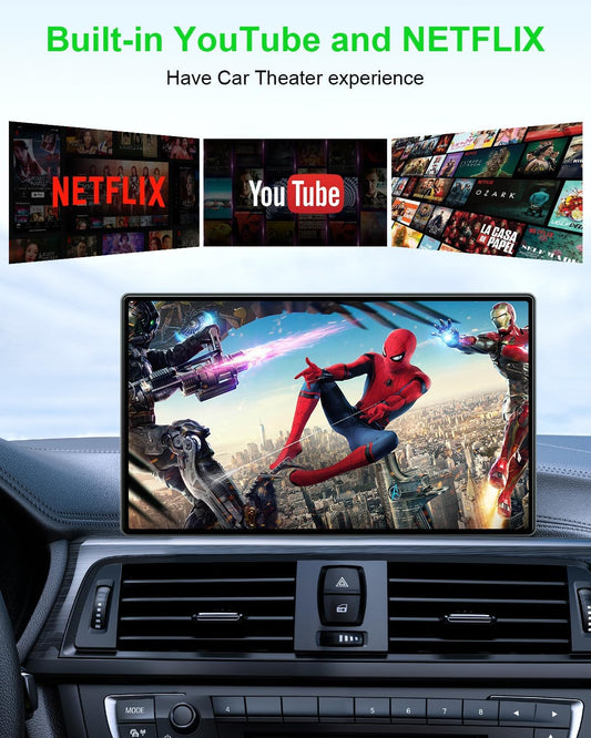 Mercedes-Benz Android Head Unit    Wireless CarPlay Adapter and Android Auto Wireless Adapter Support Netflix/YouTube - Magic Link CarPlay Ai Box Convert Wireless CarPlay Dongle TF Card/U Disk for OEM Wired CarPlay/Android Auto Cars