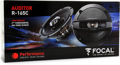 6.5-Inch    Focal R-165C 6.5" 120W RMS 2-Way Auditor Series Coaxial Speakers
