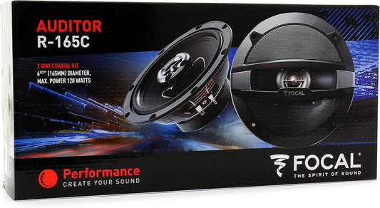 6.5-Inch    Focal R-165C 6.5" 120W RMS 2-Way Auditor Series Coaxial Speakers