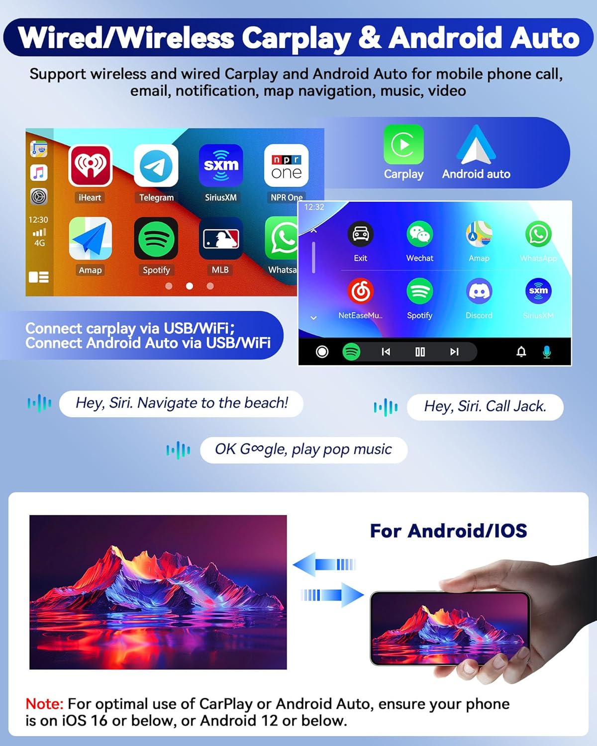 CAMECHO 9'' Touchscreen Car Radio for Hyundai Veloster 2011-2015 Head Unit with Carplay Android Auto, 2+64G Android 13 with Bluetooth 5.0, GPS Navigation, WiFi, FM/RDS + Backup Camera & Microphone