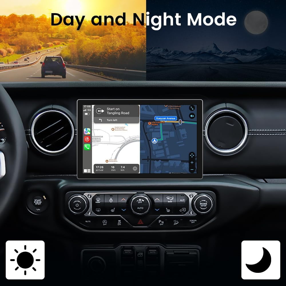 Awesafe Jeep Wrangler JL Gladiator 2018-2021 Car Radio Stereo 11.5 inch Touch Screen Built-in Wireless CarPlay Android Auto GSP FM Bluetooth Wifi Head unit