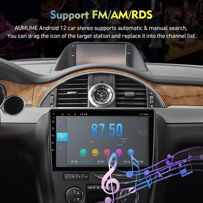 6+128G Aumume 10.1-inch Android 12 Car Stereo for Chevrolet/GMC/Buick IPS Touchscreen Car Radio