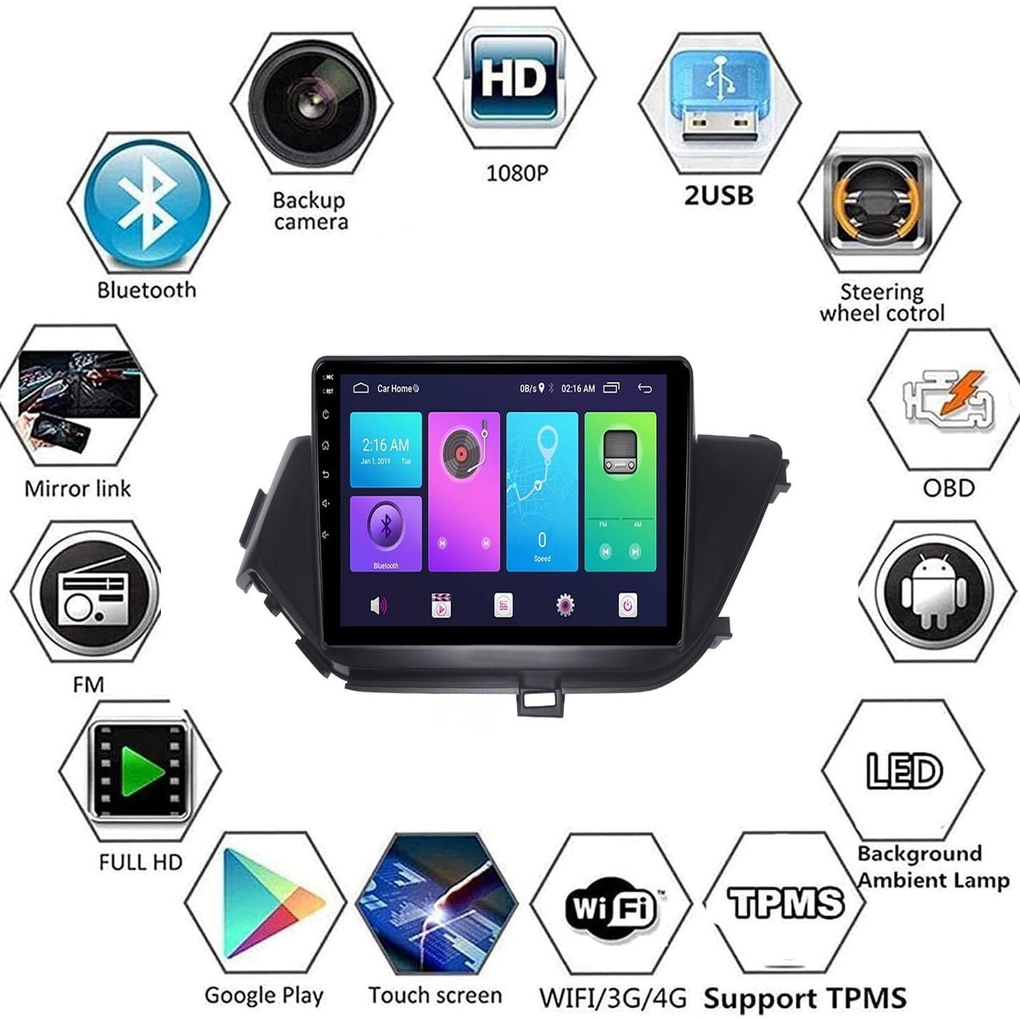 Sovob Android Car Stereo for Nissan LANNIA 2017 2018 2019 2 Din Radio GPS Navigation IPS Touch Screen Multimedia Player Support 4G Carplay SWC Wifi Mirror Link DSP BT(Size:8 core 4G+wifi 3G+32G)