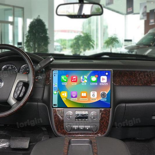 13.3" Android 12 Car Radio Stereo for GMC Yukon Chevrolet Chevy Tahoe Suburban 2007-2012 with Apple CarPlay Android Auto Built in
