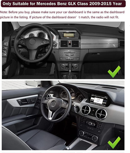 Mercedes-Benz Android Head Unit    Road Top Android 12 Car Stereo Receiver 10.25 Inch Touch Screen Wireless CarPlay & Android Auto Radio for Mercedes Benz GLK Class X204 2009-2015 Year 8+128G Support Upgrade Voice Control