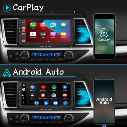 Awesafe Car Radio for Toyota Highlander 2014-2019 Built in Carplay/Android Auto,Android 12 Head Unit 2G RAM 32GROM with WiFi GPS Navigation Bluetooth Steering Wheel Control