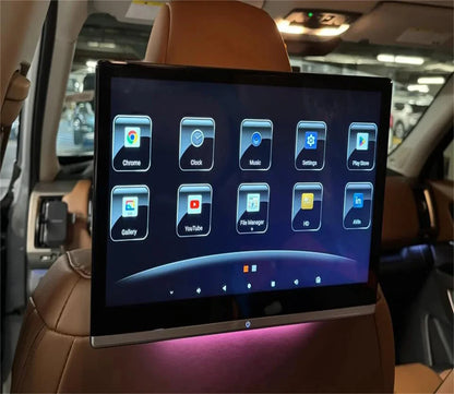 14'' HD 4K Car TV Screens Android 14.0 Headrest Monitor 8-Core CPU Cortex A98 5G WiFi HDMI Rear Seat Entertainment Syste