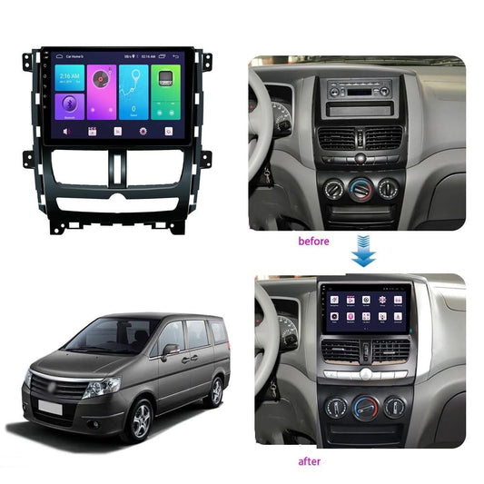 Sovob Android Car Stereo for Nissan Succe 2013 2014 2015 2 Din Radio GPS Navigation IPS Touch Screen Multimedia Player Support 4G Carplay SWC Wifi Mirror Link DSP BT(Size:4 core wifi 2G+32G)