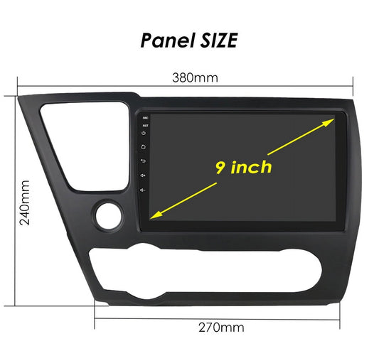 Apple Carplay Android 10 GPS Navigation Wifi RDS Car Stereo Radio Player For 2013 2014 2015 2016 Honda Civic Honda Android host
