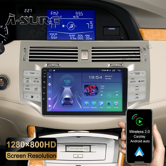 Toyota Android Head Unit   9" Android 13 Car Radio Stereo for Toyota Avalon 2005-2010 Support Wireless CarPlay Android Auto GPS WiFi Bluetooth DSP SWC