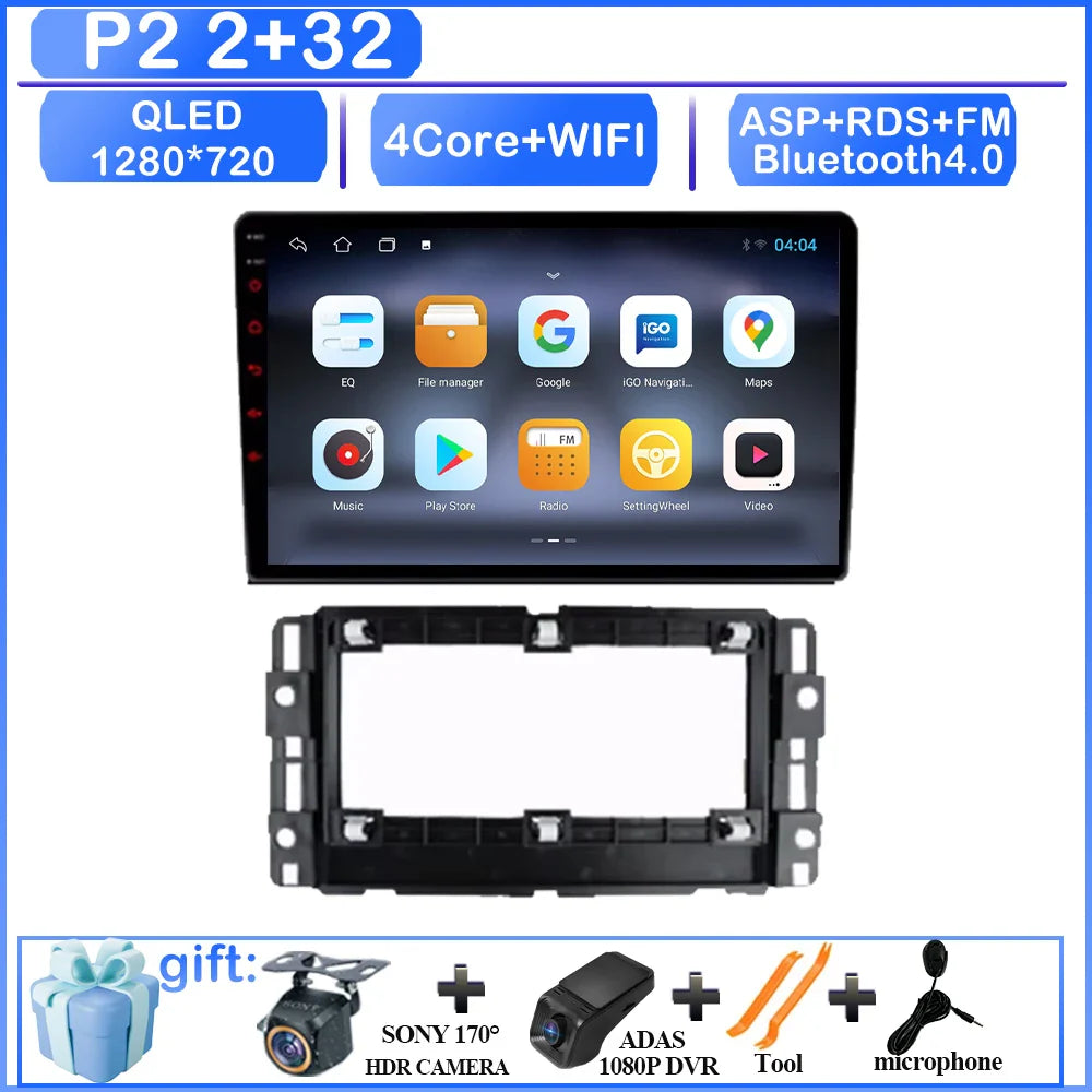 CARPLAY Android Screen For Chevrolet Avalanche Impala Tahoe Traverse 2007-2016 Car Automotive Multimedia Navigation DVD 7862 CPU