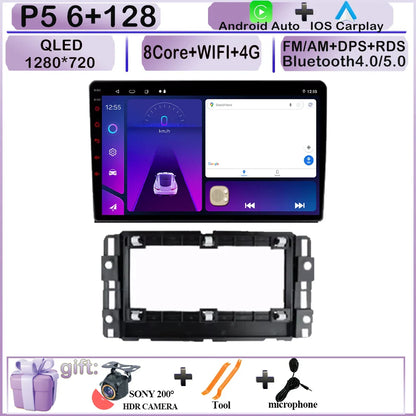 CARPLAY Android Screen For Chevrolet Avalanche Impala Tahoe Traverse 2007-2016 Car Automotive Multimedia Navigation DVD 7862 CPU