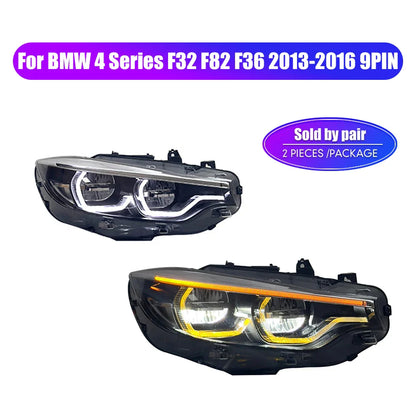 Pair of Car Styling Car Headlight Assembly For BMW 4 Series F32 F82 F36 2013-2020 Head Lamp Car Tuning Light Accessories Parts