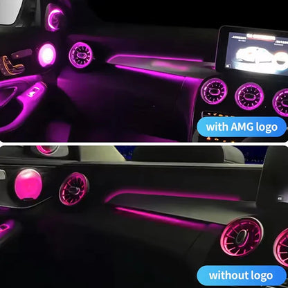For Mercedes-Benz C/GLC class C300 C350e C400 C450 C43 C63 W205 X253 2014-2020 MB Co-pilot Neon Ambient Light LED 3/64 Colors