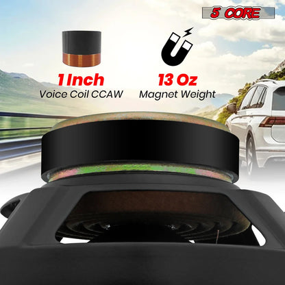 5 Core 8 Inch Subwoofer Speaker 1000W Combined Peak 4Ohm Replacement Car Bass Sub Woofer WF 8"-890 2PC