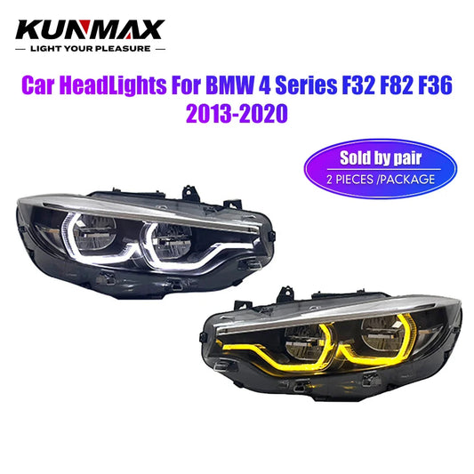 Pair of Car Styling Car Headlight Assembly For BMW 4 Series F32 F82 F36 2013-2020 Head Lamp Car Tuning Light Accessories Parts
