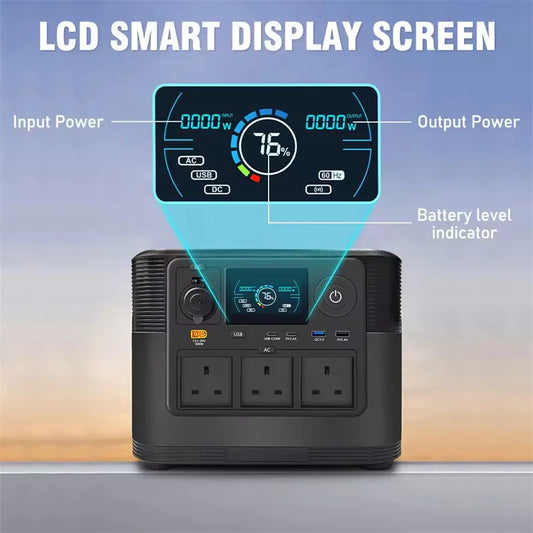 1200W 1008Wh Pure Sine Wave Outdoor Camping RV /Emergency (CE ）Lithium Generator AC Power Bank Solar Portable Power Station