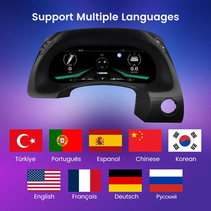 12.3" LCD Car Digital Dashboard Cluster For Infiniti QX80 Meter 2015-2019 Virtual Instrument Panel Speedometer Cockpit Upgrade