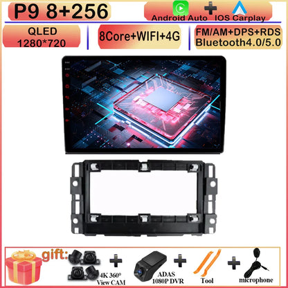 CARPLAY Android Screen For Chevrolet Avalanche Impala Tahoe Traverse 2007-2016 Car Automotive Multimedia Navigation DVD 7862 CPU