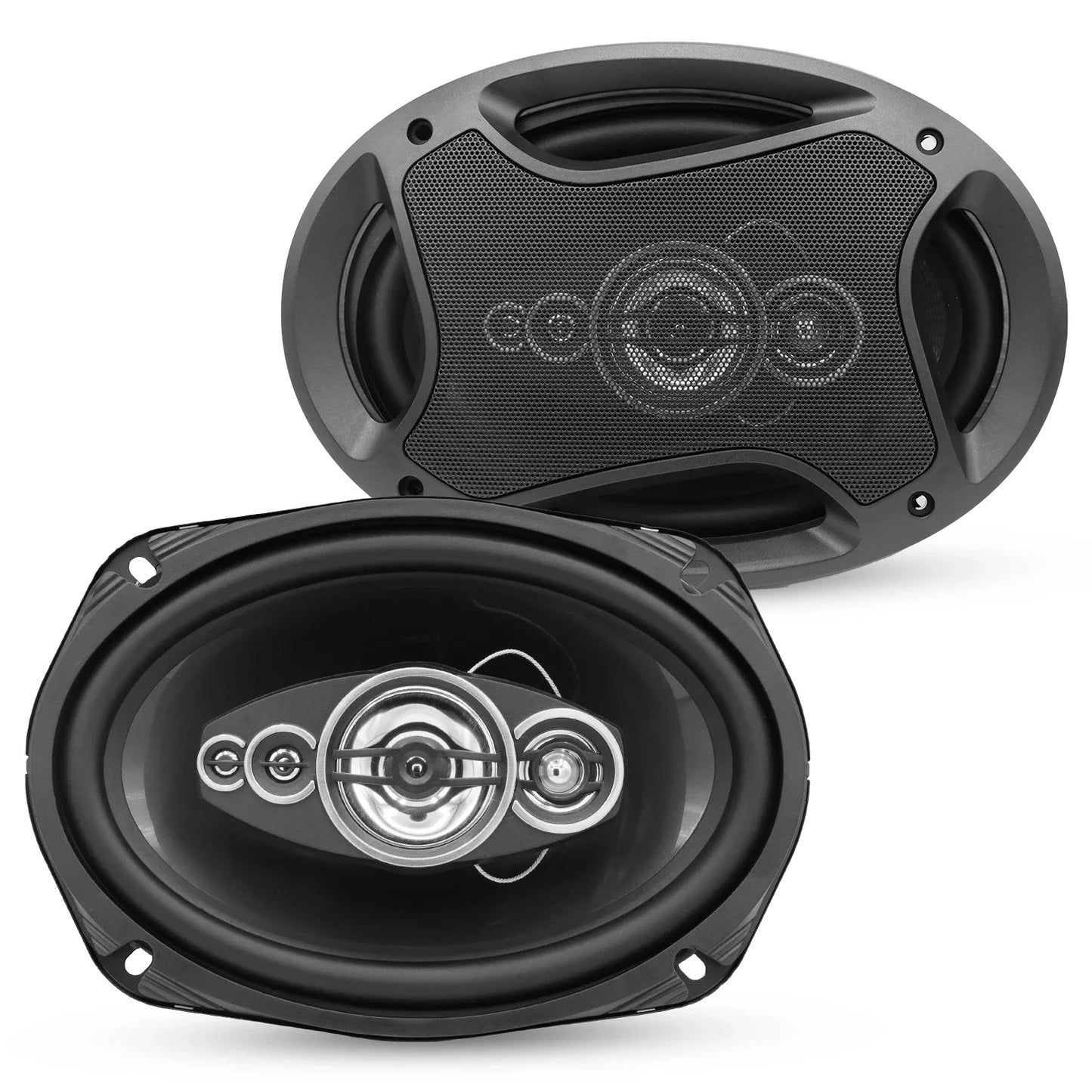 5 Core 6x9 Car Speaker 800W 4Ohm 2 Way Coaxial Speaker w Super Tweeter Universal Fit for Vehicle CS 69 2W