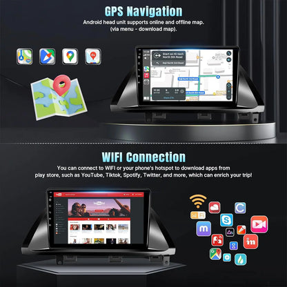 10.1" Wireless Car Stereo for Honda Odyssey 2005-2010 CarPlay Android Auto HD Touchscreen Car Radio with Rear Camera GPS WIFI FM