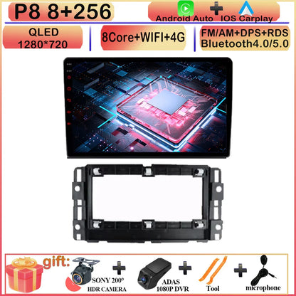 CARPLAY Android Screen For Chevrolet Avalanche Impala Tahoe Traverse 2007-2016 Car Automotive Multimedia Navigation DVD 7862 CPU