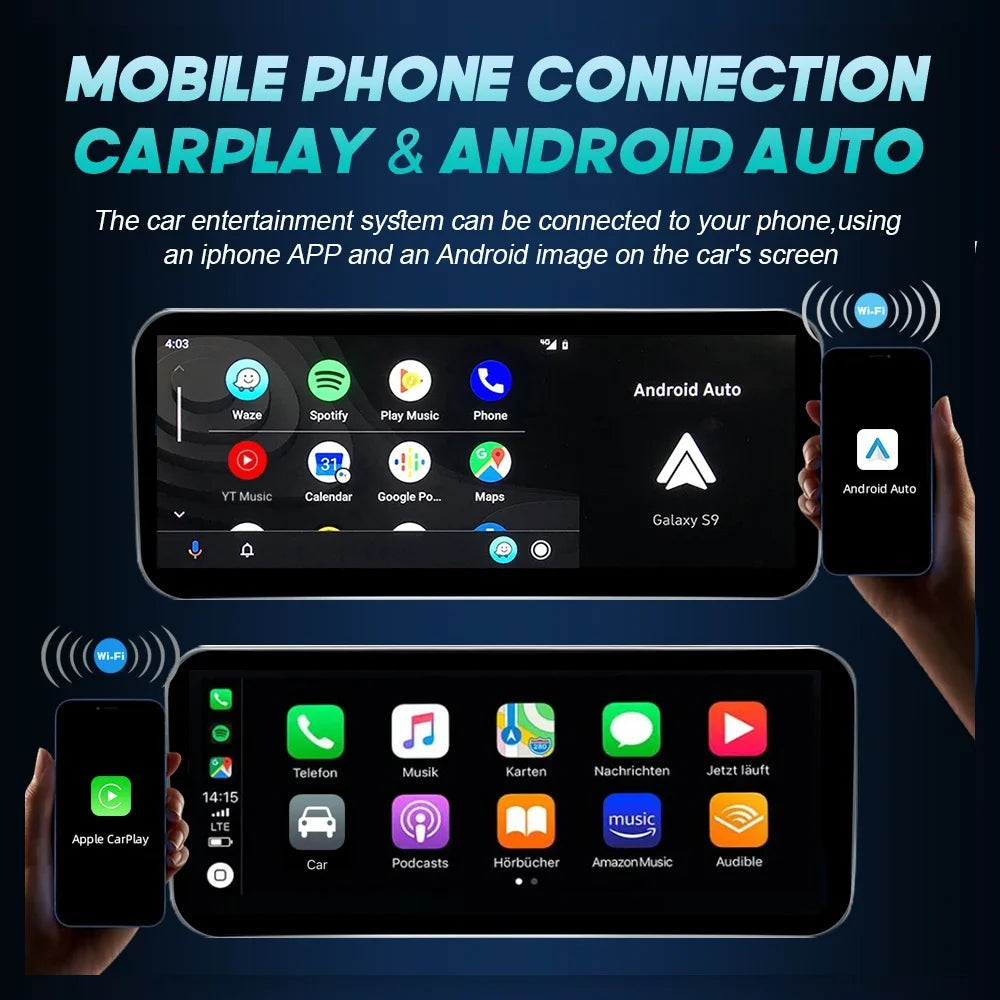 Android 14 Car Multimedia Player For Mercedes Benz W176 C117 X156 W463 2012-2018 GPS Touch Screen Navi Video Stereo WIFI Carplay