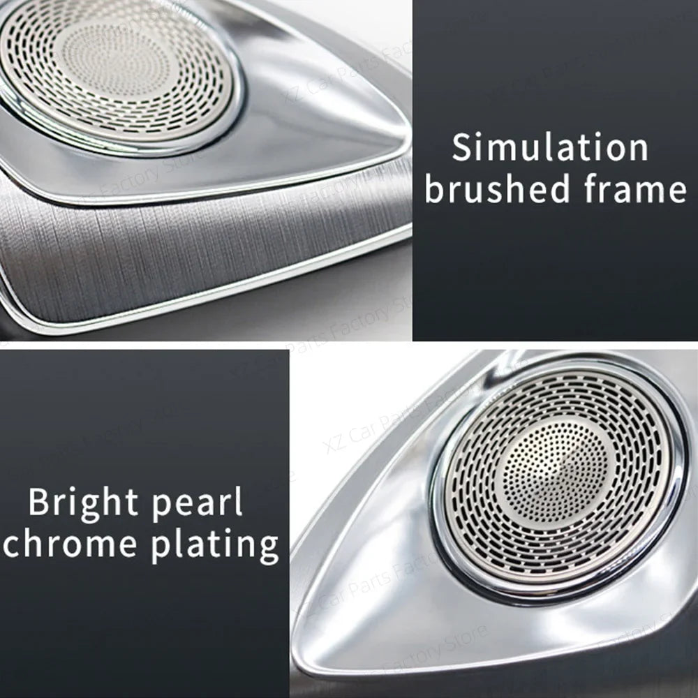 64 Colors 4D rotating Tweeter Speaker Ambient Light For Mercedes-Benz 4D Speaker W213 W205 W206 W223 W222 X254 C/E/S-Class Car