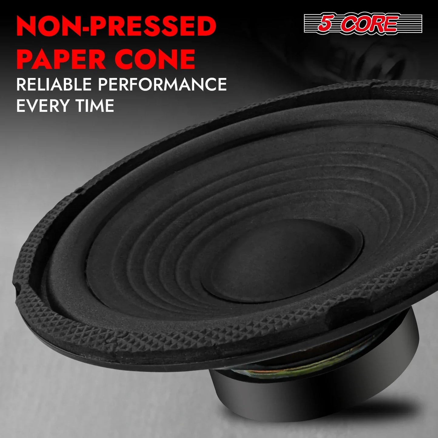 5 Core 6.5 Inch Subwoofer speaker 300Watt Car Subwoofer 4Ohm Replacement Sub Woofer WF 672 2 PCS