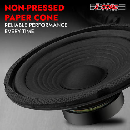 5 Core 6.5 Inch Subwoofer speaker 300Watt Car Subwoofer 4Ohm Replacement Sub Woofer WF 672 2 PCS