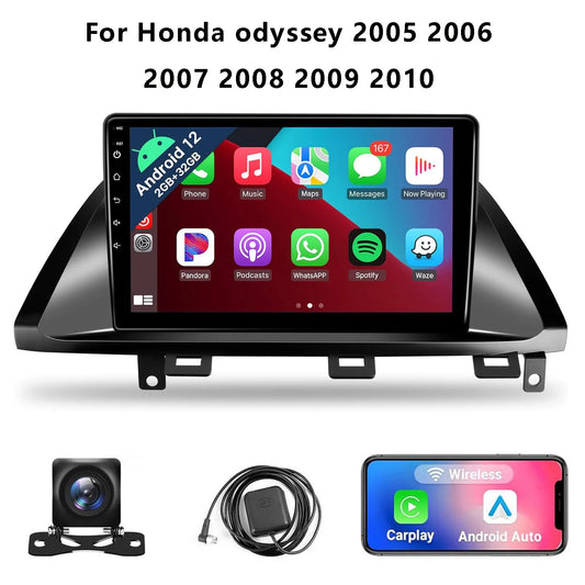 10.1" Wireless Car Stereo for Honda Odyssey 2005-2010 CarPlay Android Auto HD Touchscreen Car Radio with Rear Camera GPS WIFI FM