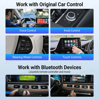 OTTOCAST P3 Lite OttoAiBox Android Ai Box Wireless CarPlay Android Auto Car Accessories Smart TV Box for Play Store 2024 New