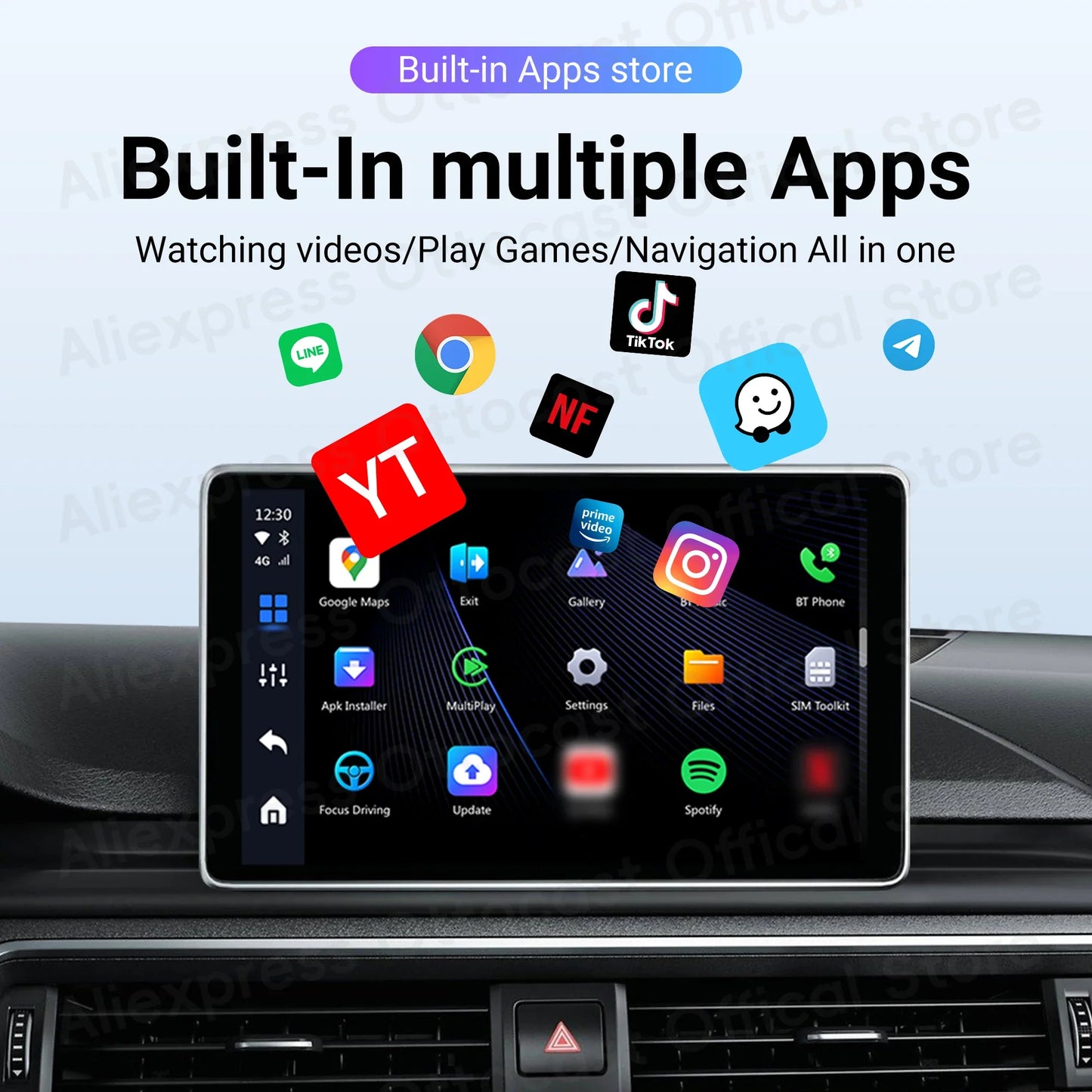 OTTOCAST P3 Lite OttoAiBox Android Ai Box Wireless CarPlay Android Auto Car Accessories Smart TV Box for Play Store 2024 New