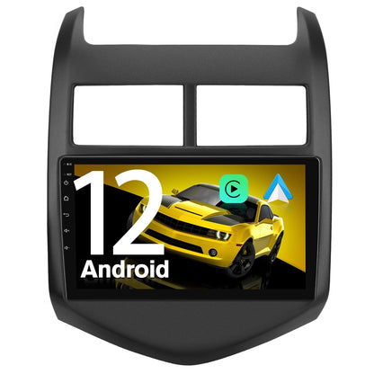 AWESAFE 32G 9 inch Touch Screen Car Radio Stereo for Chevrolet Aveo Sonic 2011-2015 with Apple Carplay Android Auto HD WIFI GPS FM Bluetooth