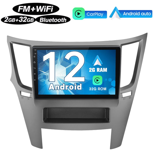 AWESAFE 9 Inch Car Stereo Radio for Subaru Outback Legacy 2009-2014, Android 12 Touchscreen Wireless Carplay Android Auto Media Radio WiFi Bluetooth GPS Navigation FM/RDS, 2G +32G