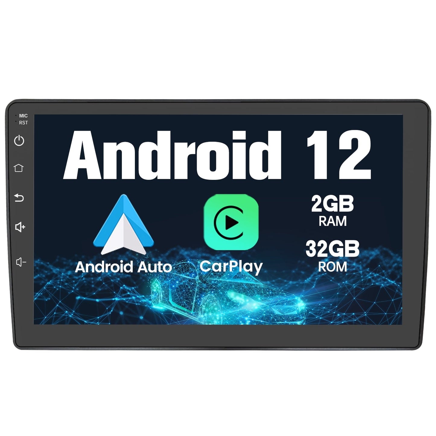 AWESAFE Android 12 10 inch Touch Screen Car Radio Stereo for Chevrolet Chevy Silverado Tahoe Equinox GMC Sierra Yukon with Wireless CarPlay Andriod Auto GPS Bluetooth /FM RAM 1G ROM 32G
